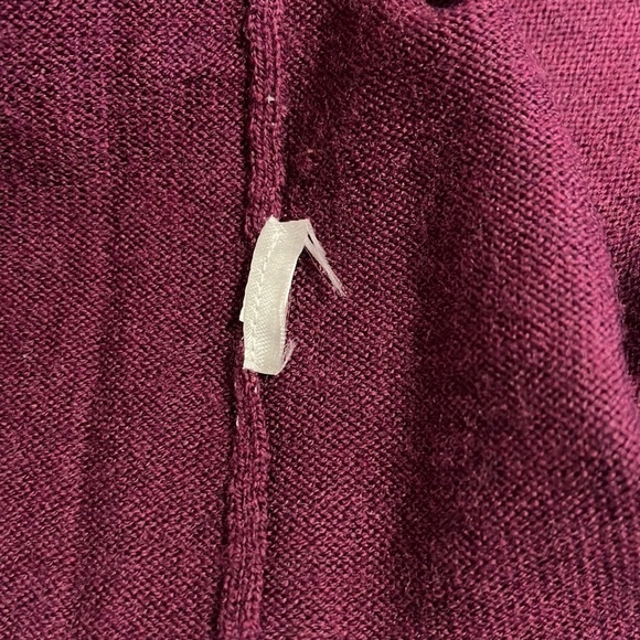 Eileen Fisher Wool Shirttail Sweater Tunic Dress In Rumberry Plus Size 1X - EUC - Picture 5 of 5